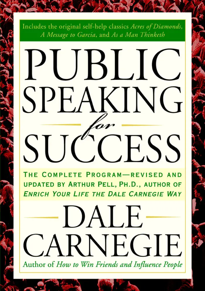 Public Speaking for Success by Dale Carnegie, book cover