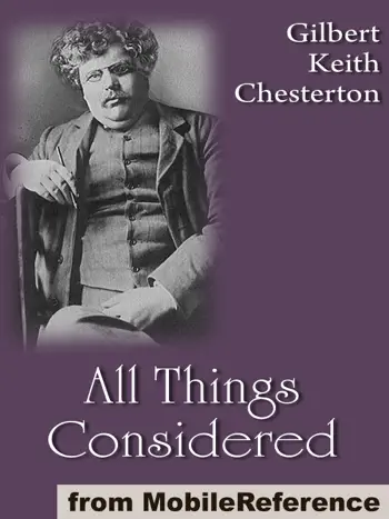 All Things Considered by G. K. Chesterton, book cover