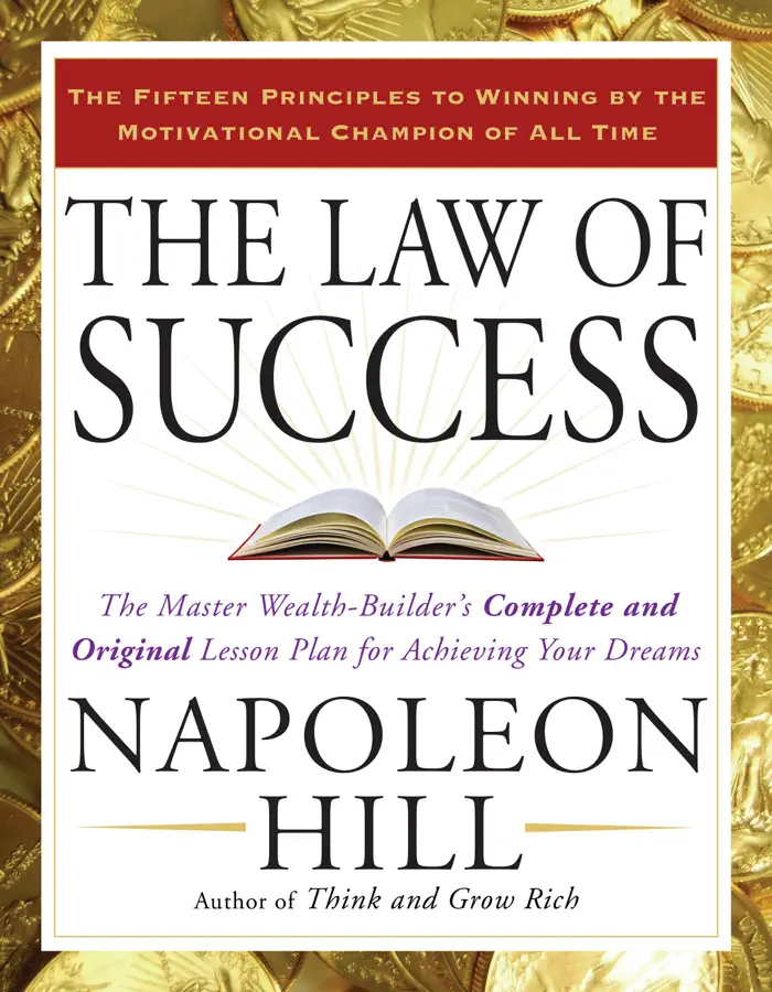 The Law of Success by Napoleon Hill, book cover