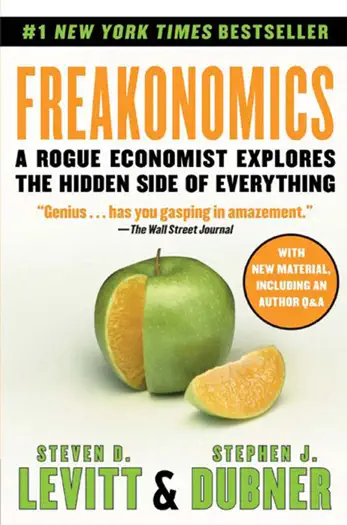 Freakonomics by Steven D. Levitt and Stephen J. Dubner, book cover