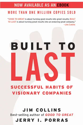 Built to Last by Jim Collins and Jerry Porras, book cover
