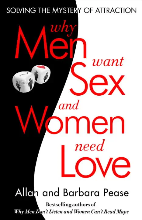Why Men Want Sex and Women Need Love by Barbara Pease & Allan Pease, book cover