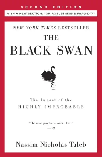 The Black Swan by Nassim Nicholas Taleb, book cover