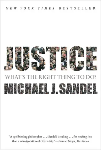 Justice by Michael Sandel, book cover