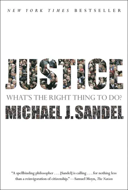 Justice by Michael Sandel, book cover