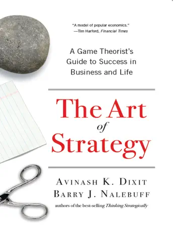 The Art of Strategy by Avinash K. Dixit and Barry J. Nalebuff, book cover