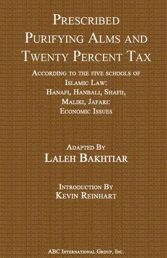 Prescribed Purifying Alms and Twenty Percent Tax by Laleh Bakhtiar, book cover