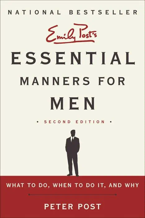 Essential Manners for Men 2nd Ed by Peter Post, book cover