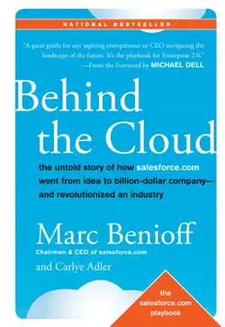Behind the Cloud by Marc Benioff and Carlye Adler, book cover