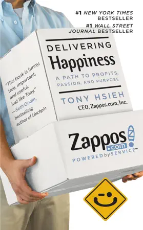 Delivering Happiness by Tony Hsieh, book cover