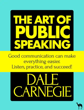 The Art of Public Speaking by Dale Carnegie, book cover