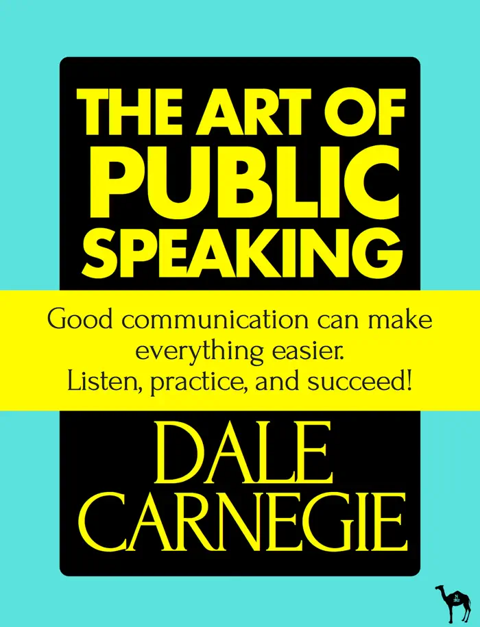 The Art of Public Speaking by Dale Carnegie, book cover