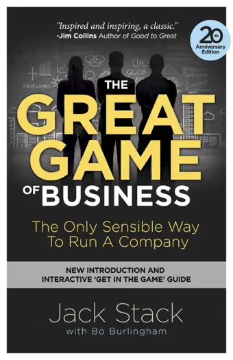 The Great Game of Business by Jack Stack and Bo Burlingham, book cover