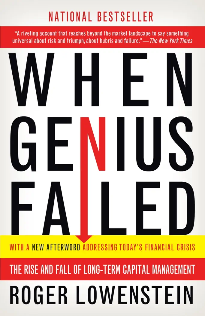 When Genius Failed by Roger Lowenstein, book cover