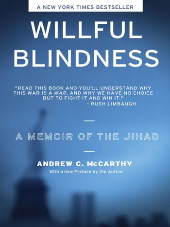 Willful Blindness by Andrew C McCarthy, book cover