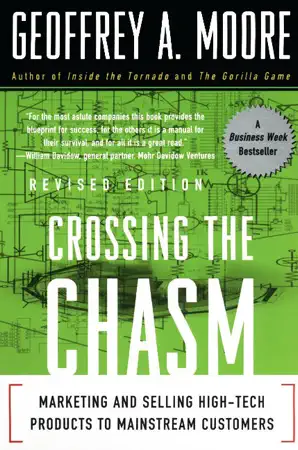 Crossing the Chasm by Geoffrey Moore, book cover