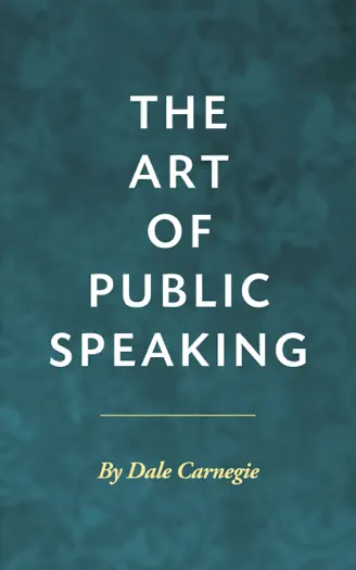 The Art of Public Speaking by Dale Carnegie, book cover