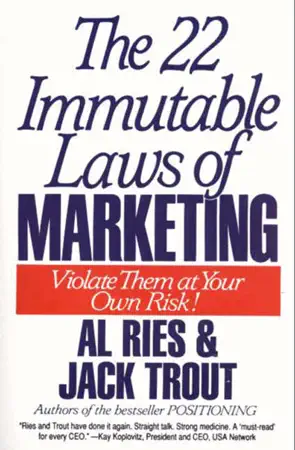 The 22 Immutable Laws of Marketing by Al Ries & Jack Trout, book cover
