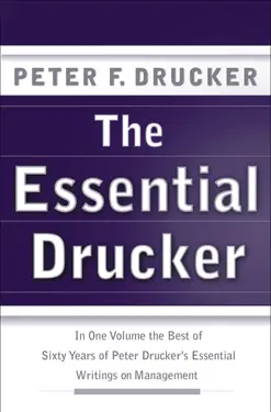 The Essential Drucker by Peter Drucker, book cover