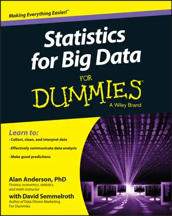 Statistics for Big Data For Dummies by Alan Anderson & David Semmelroth, book cover