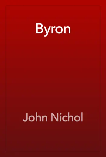 Byron by John Nichol, book cover