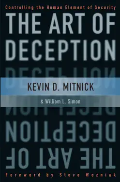 The Art of Deception by Kevin D. Mitnick, William L. Simon & Steve Wozniak, book cover