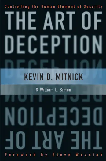 The Art of Deception by Kevin D. Mitnick, William L. Simon & Steve Wozniak, book cover