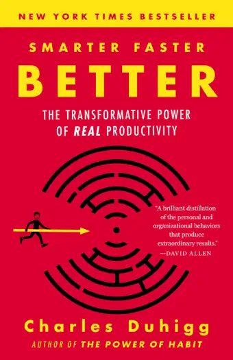 Smarter Faster Better by Charles Duhigg, book cover