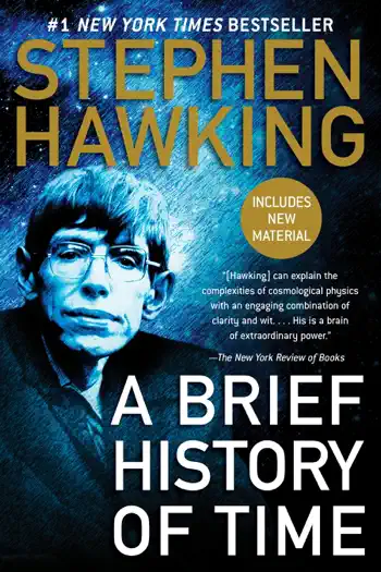 A Brief History of Time by Stephen Hawking, book cover