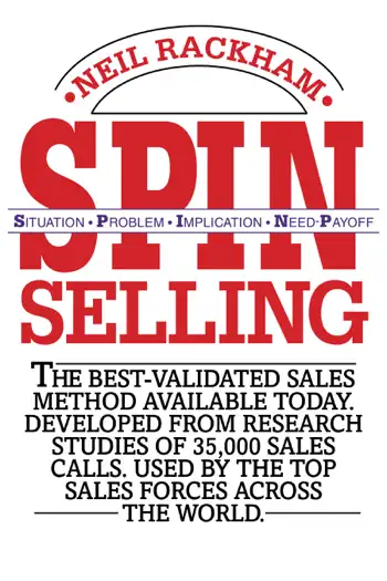 SPIN Selling by Neil Rackham, book cover