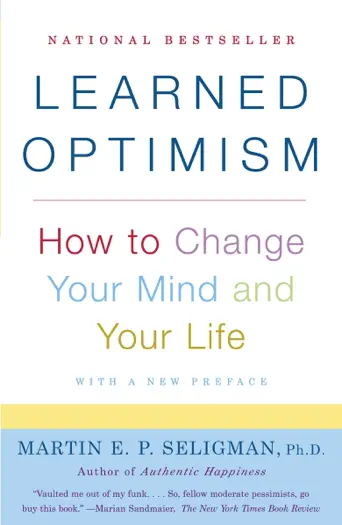 Learned Optimism by Martin E. P. Seligman, book cover