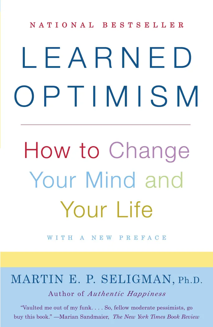 Learned Optimism by Martin E. P. Seligman, book cover