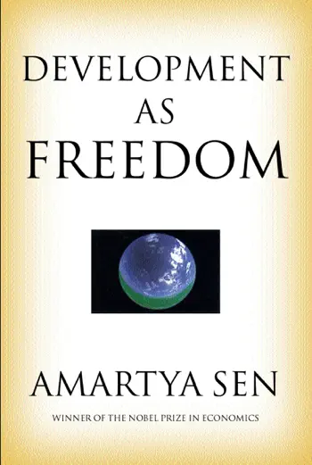 Development as Freedom by Amartya Sen, book cover