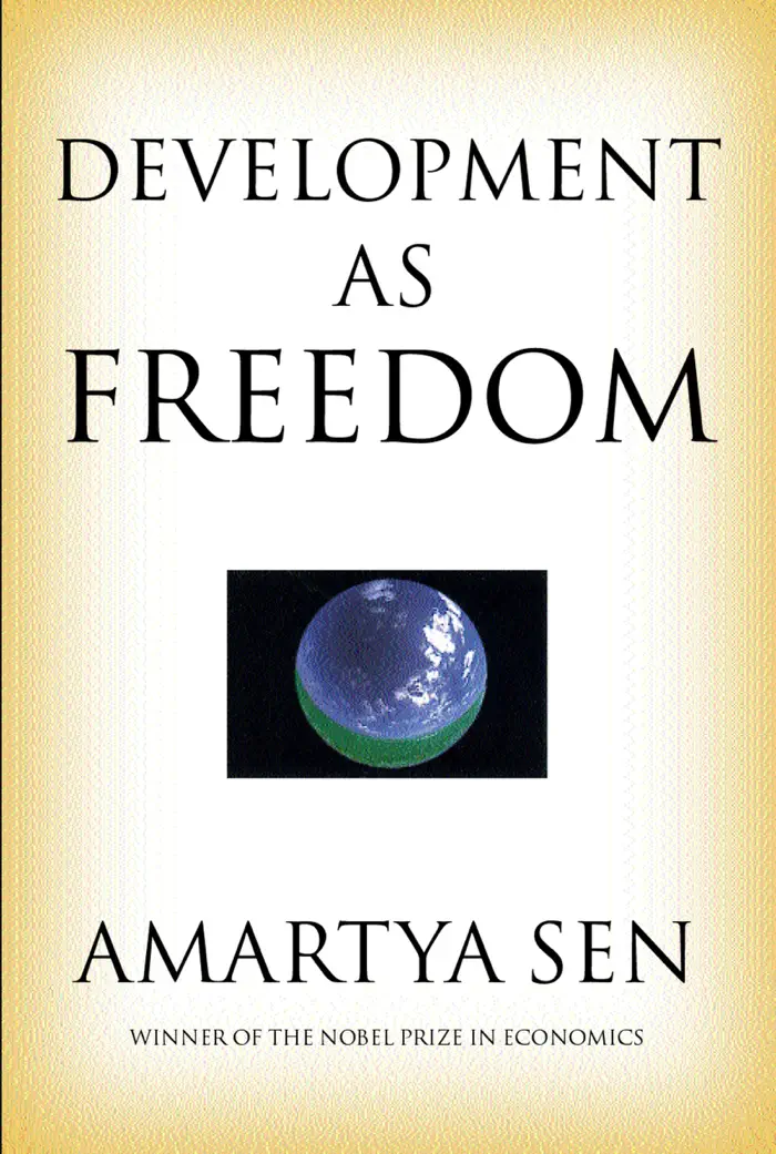 Development as Freedom by Amartya Sen, book cover