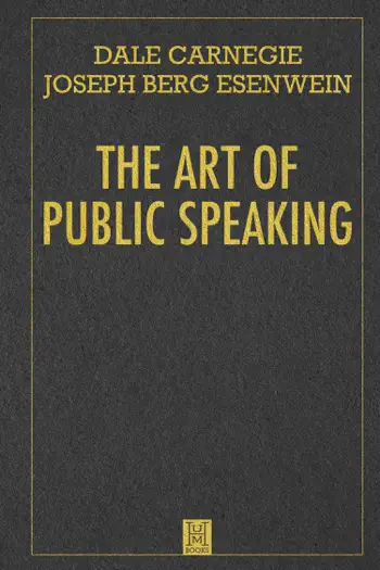 The Art of Public Speaking by Dale Carnegie, book cover