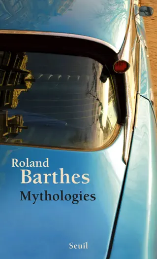 Mythologies by Roland Barthes, book cover