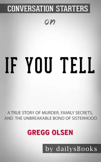 If You Tell by Gregg Olsen, book cover
