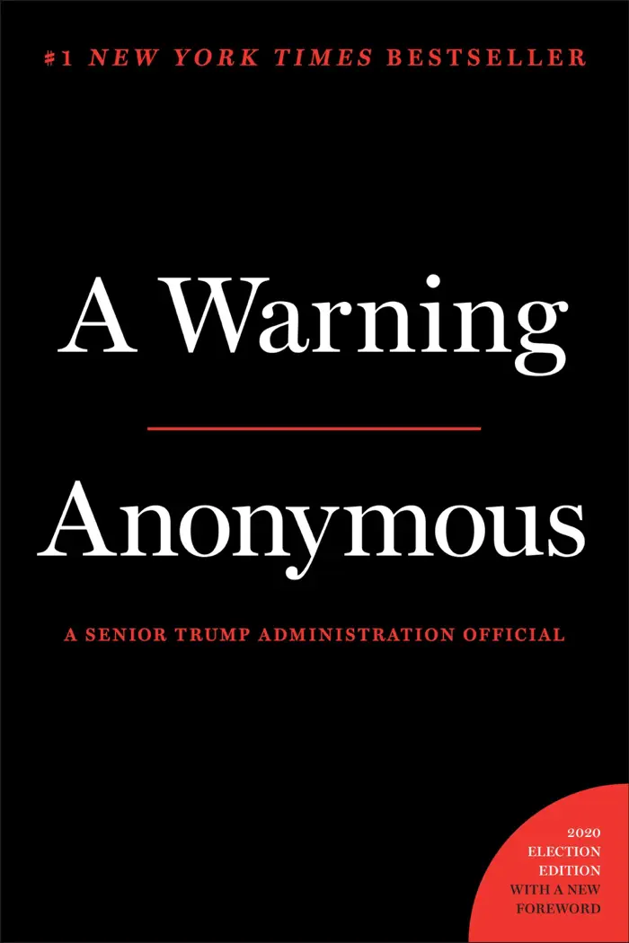 A Warning by Anonymous, book cover