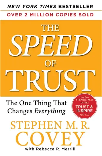 The Speed of Trust by Stephen M. R. Covey, book cover