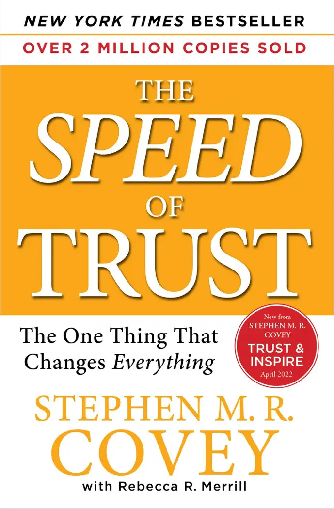 The Speed of Trust by Stephen M. R. Covey, book cover