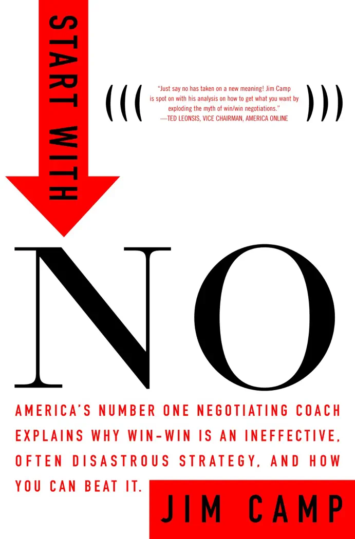 Start with No by Jim Camp, book cover