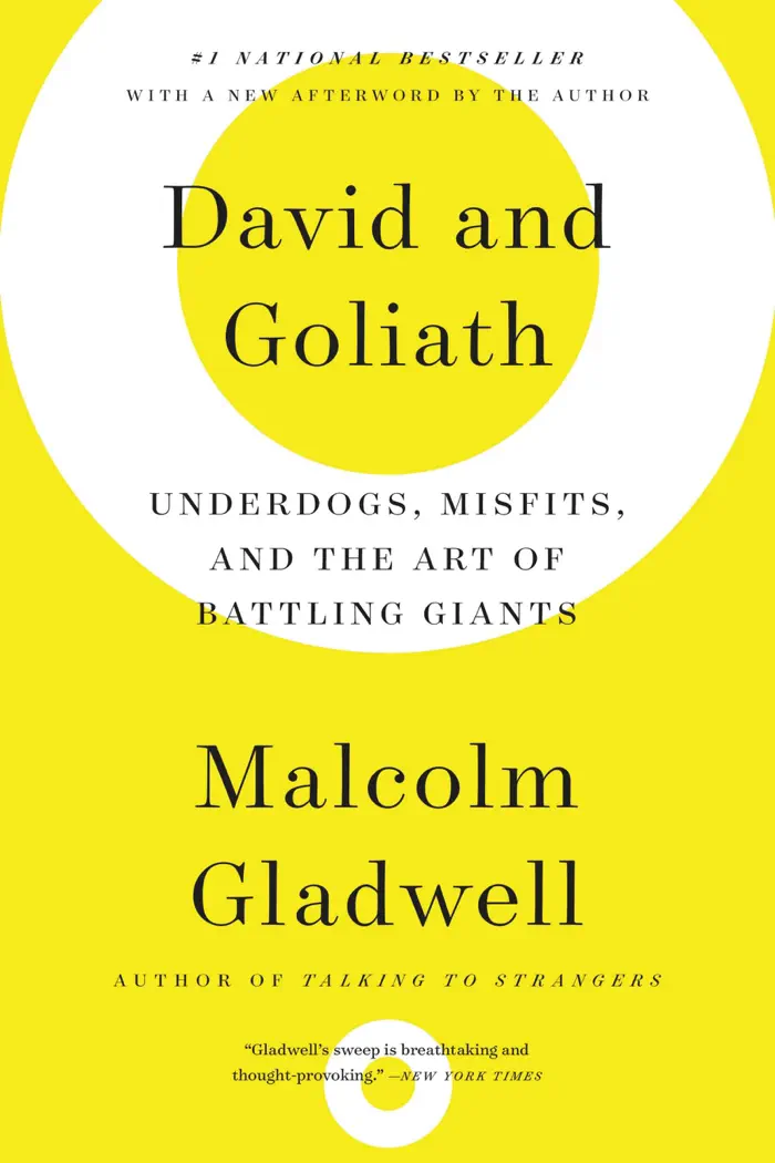 David and Goliath by Malcolm Gladwell, book cover