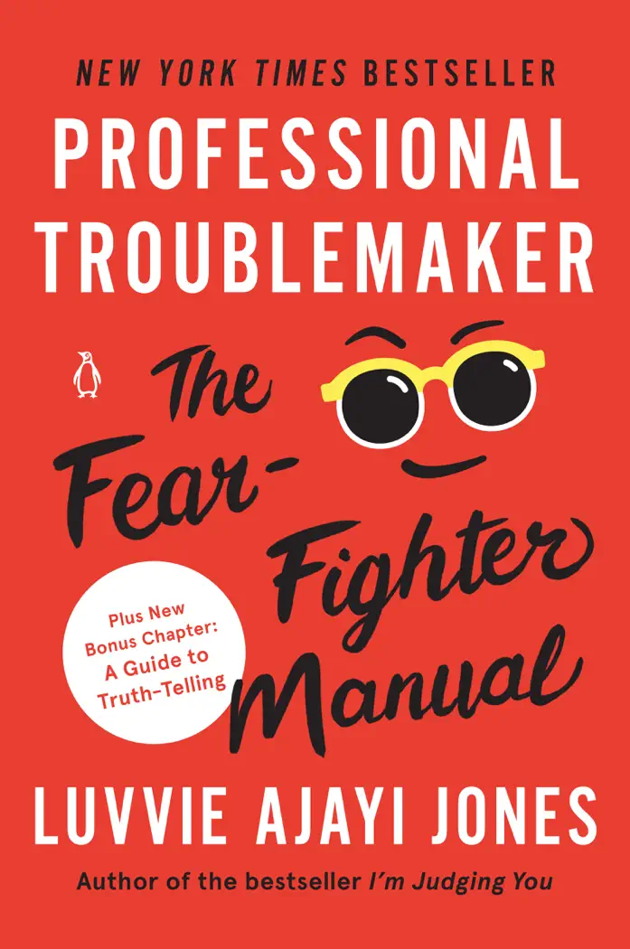 Professional Troublemaker by Luvvie Ajayi Jones, book cover