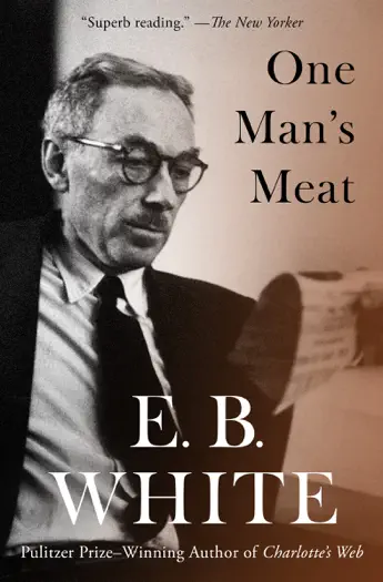 One Man's Meat by E. B. White, book cover