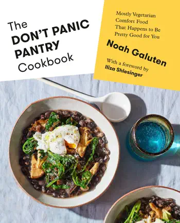 The Don't Panic Pantry Cookbook by Noah Galuten, book cover
