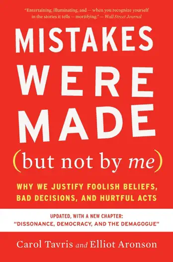 Mistakes Were Made by Carol Tavris and Elliot Aronson, book cover