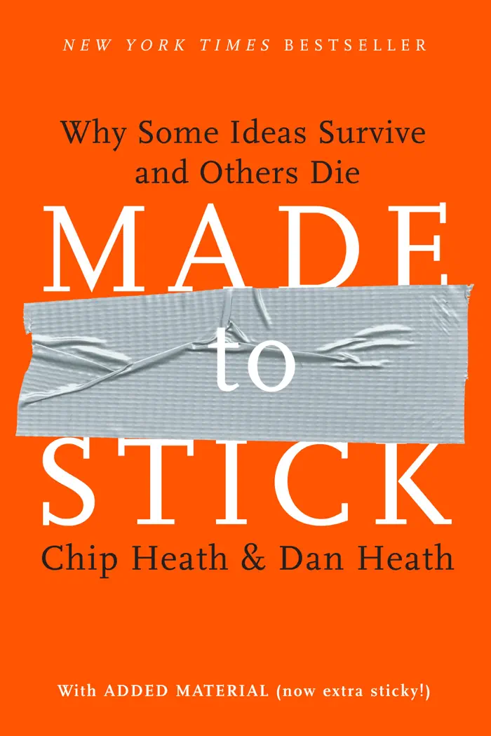 Made to Stick: Why Some Ideas Survive and Others Die by Chip Heath and Dan Heath, book cover