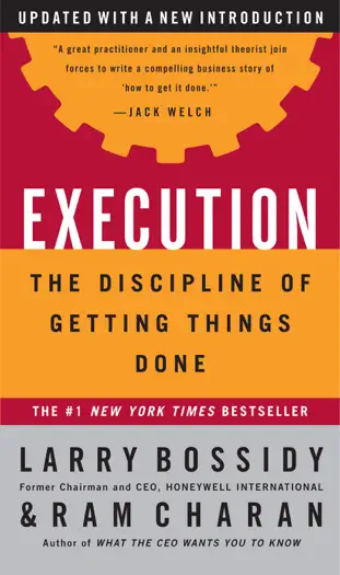 Execution by Larry Bossidy and Ram Charan, book cover