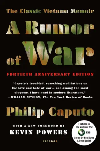 A Rumor of War by Philip Caputo, book cover