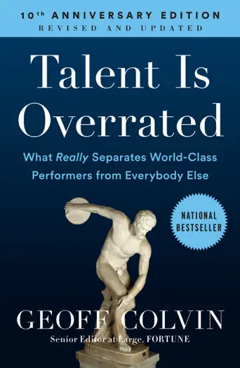 Talent Is Overrated by Geoff Colvin, book cover